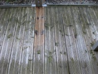 Weathered decking